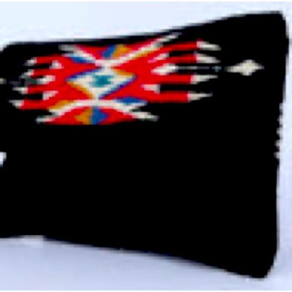 Wool Clutch Black Purse - Picture 3 of 3